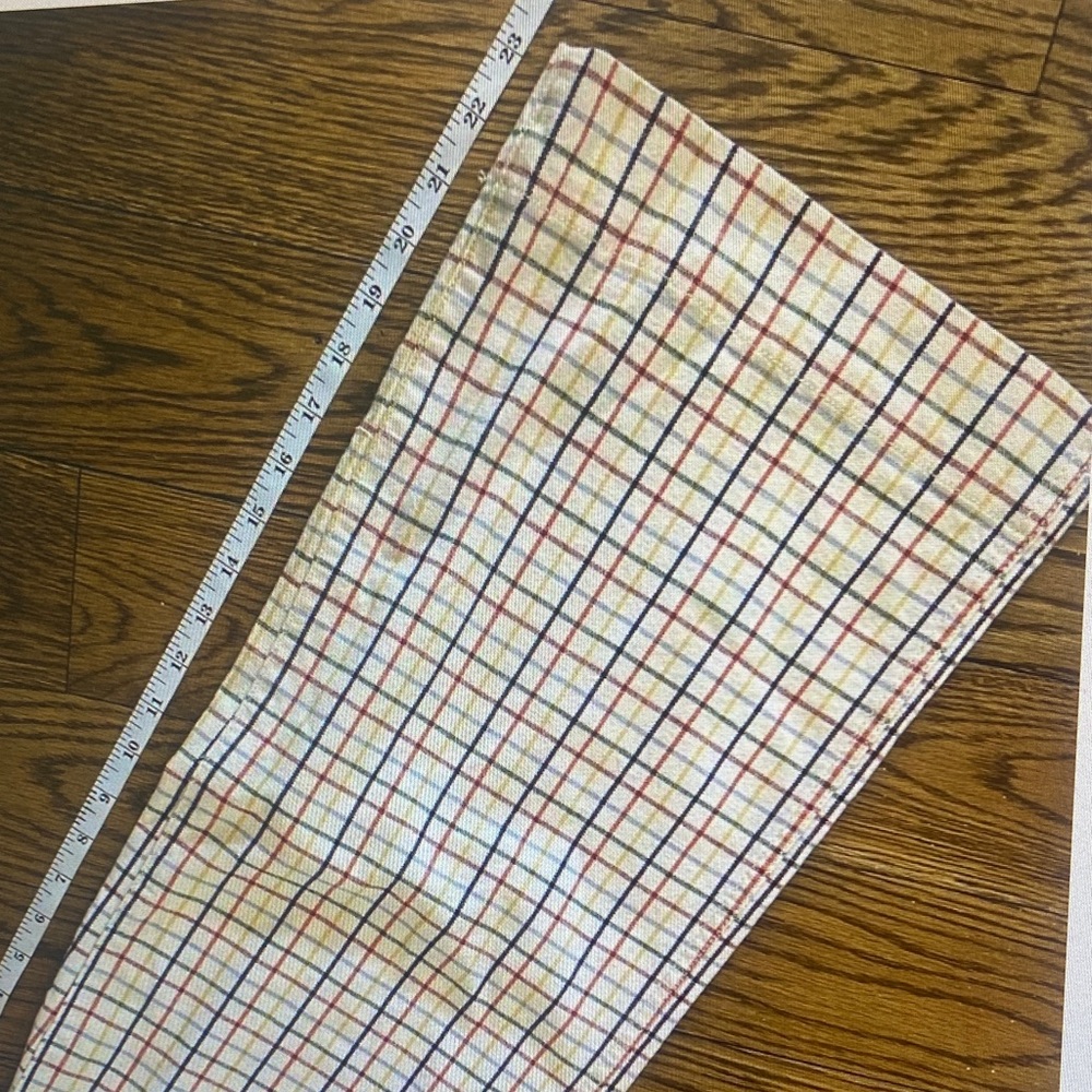 Madewell Cream Plaid Wide-Leg Pants - Picture 9 of 9